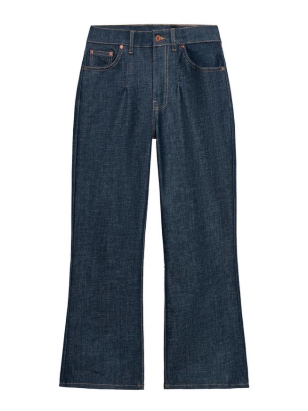 Zara ZW Collection Mid-Rise Cropped Flare Jeans, WORN ONCE, Women's 27 (US 4)